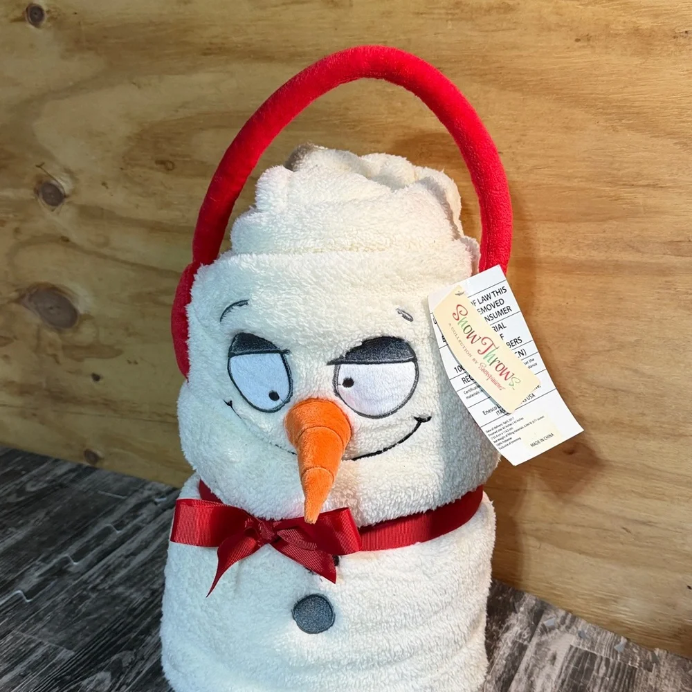 Department 56 Snowpinions Snow Throw Snowman Fleece Throw